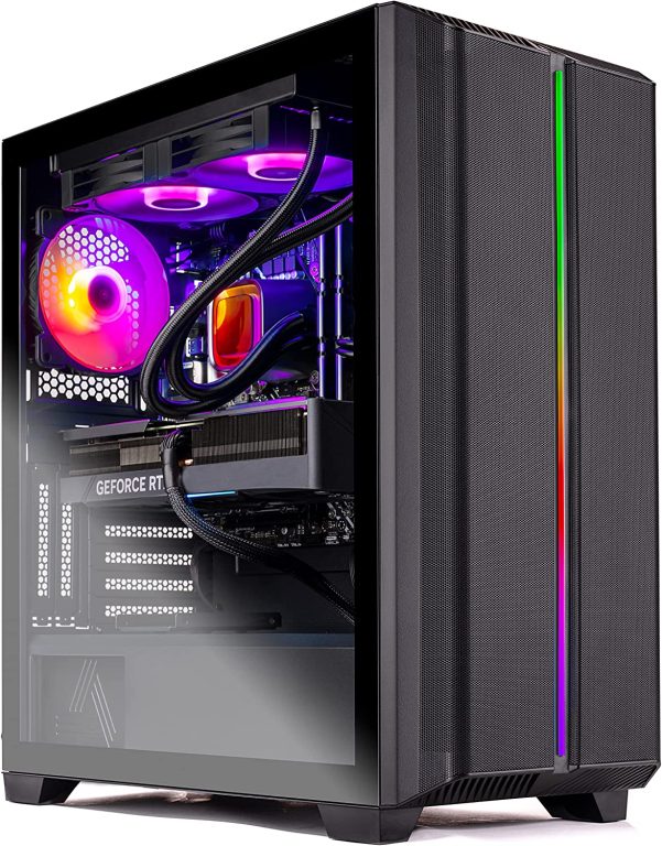 Skytech Siege Gaming PC Desktop â€“ Intel Core i7 12700F 2.1 GHz, NVIDIA RTX 4070 Ti, 1TB NVME SSD, 16GB DDR4 RAM 3200, 850W Gold PSU, 240mm AIO, 11AC Wi-Fi, Windows 11 Home 64-bit