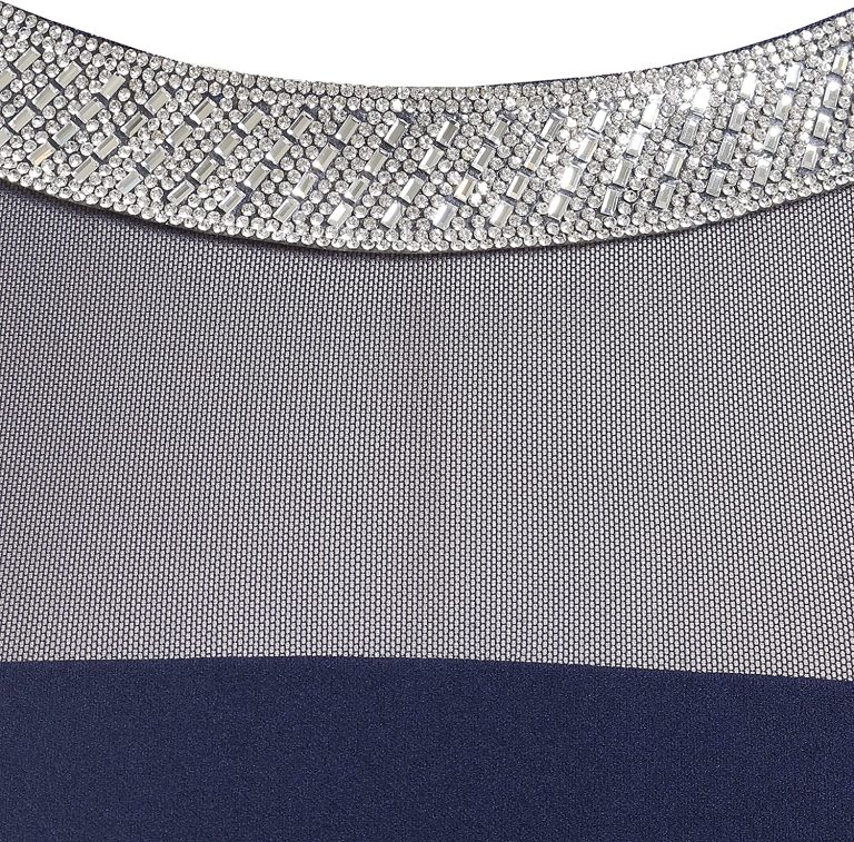 Alex Evenings Women’s Short Shift Dress with Embellished Illusion Detail