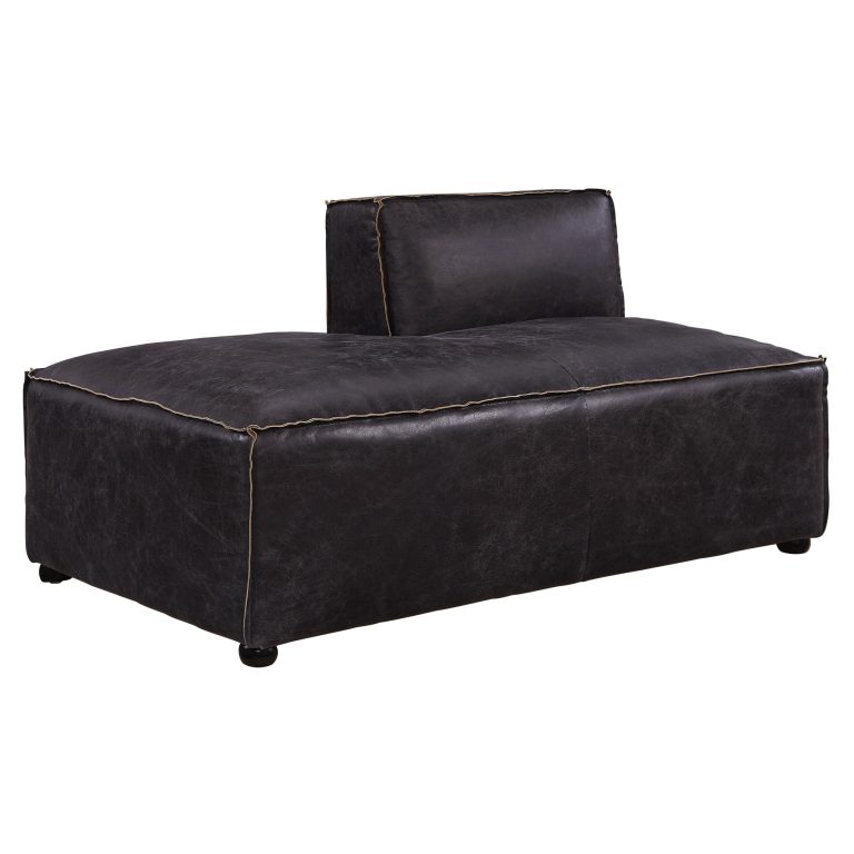 ACME Birdie Modular Armless Chaise in Antique Slate