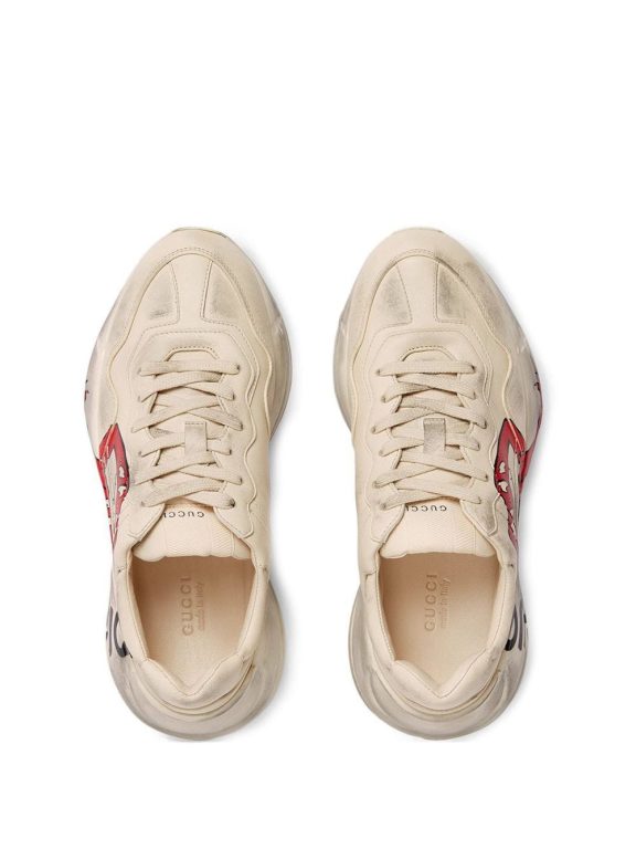 Gucci Rhyton sneaker with mouth print