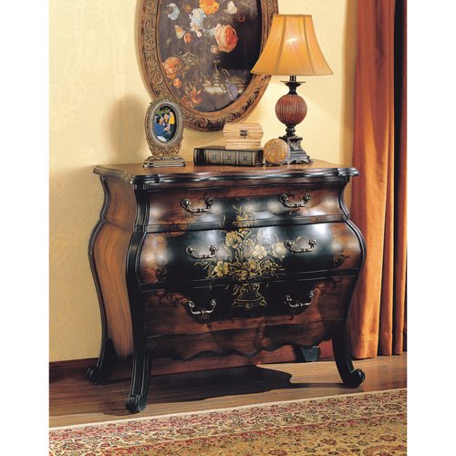 Acme Furniture Darcey Bombay Chest, Antique Black & Oak