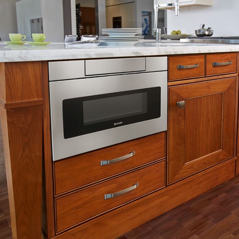 Sharp 30-Inch 1.2 Cu. Ft. 950W Sharp Stainless Steel Microwave Drawer Oven (SMD3070ASY) – (Open Box)