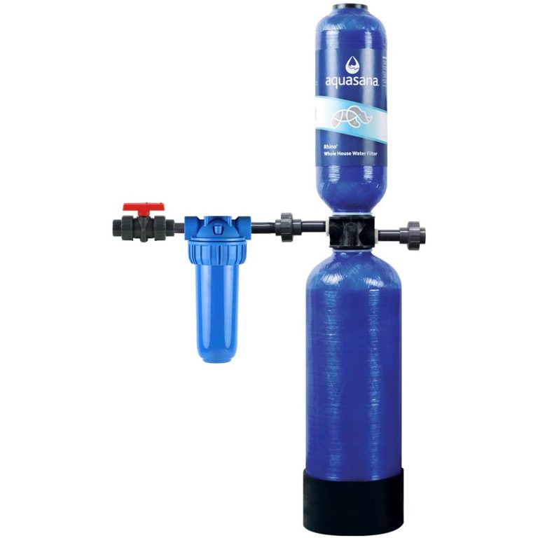 Aquasana Whole House Water Filter System – Carbon & KDF Home Water Filtration – Filters Sediment & 97% Of Chlorine – 600,000 Gl – EQ-600