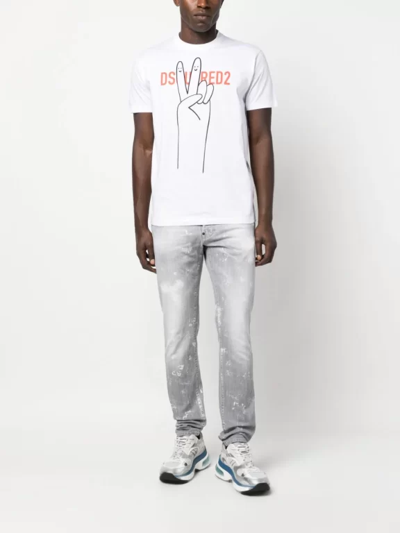 Dsquared2 Cool Guy bleached-effect jeans