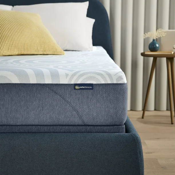 Serta Perfect Sleeper Nestled Night 10″ Medium Firm Gel Memory Foam Mattress