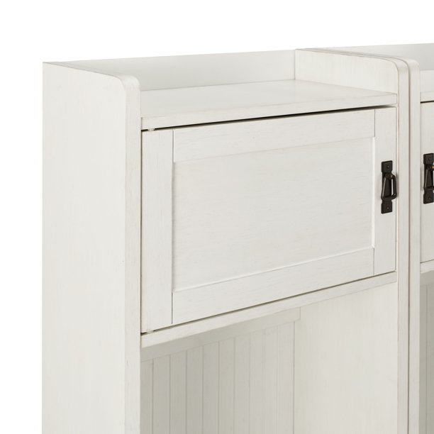 Fremont 2 Pc Entryway Kit Two Towers In Distressed Whit