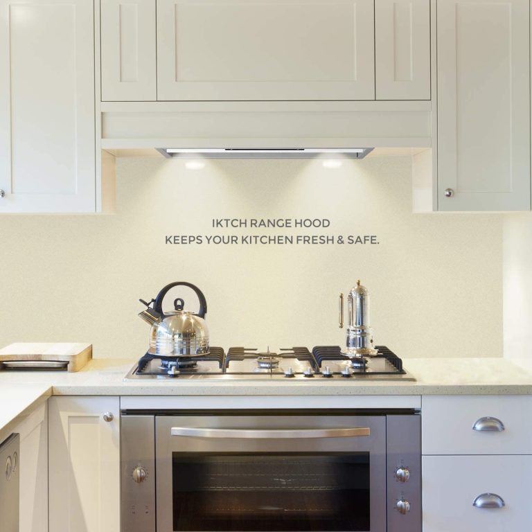 IKTCH 36 inch Built-in/Insert Range Hood 900 CFM, Ducted/Ductless Convertible Duct, Stainless Steel Kitchen Vent Hood with 2 Pcs Adjustable Lights and 2 Pcs Baffle Filters with Handlebar