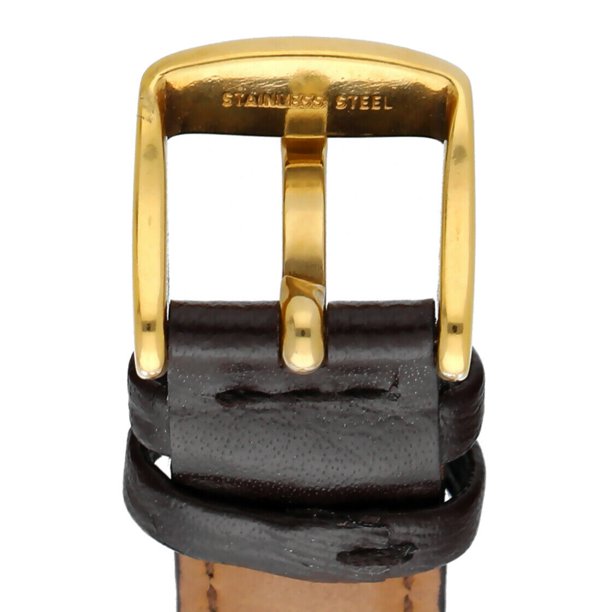 Longines 14k Yellow Gold Square 26mm Arabic Dial Leather Manual Wind Wrist Watch