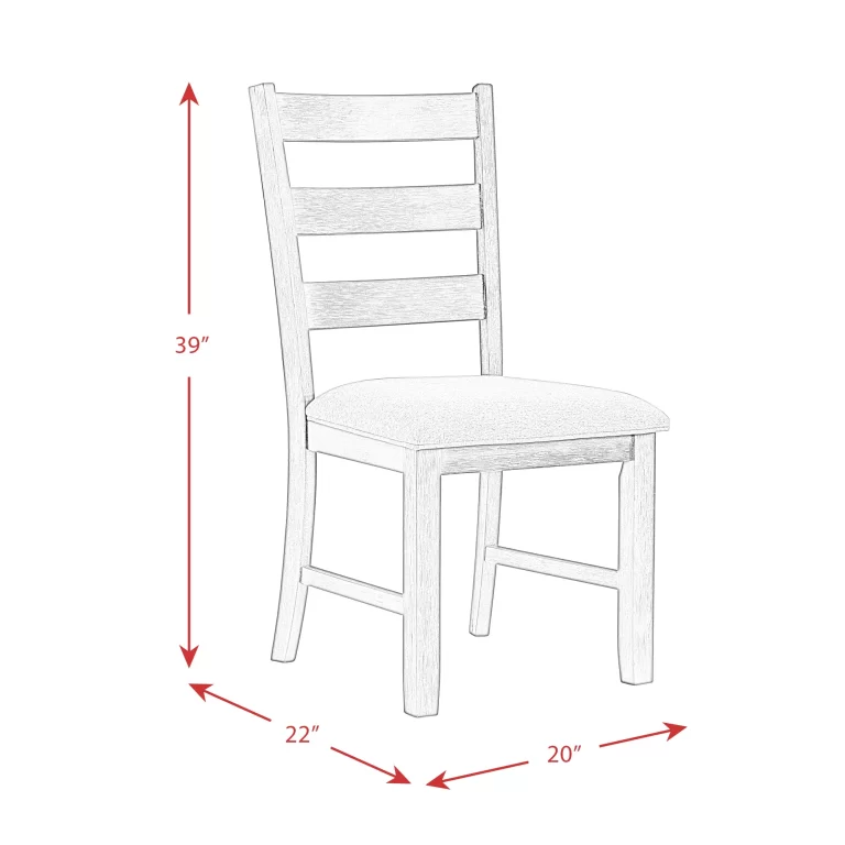 Picket House Furnishings Kona Gray 6PC Dining Set-Table, Four Chairs & Bench