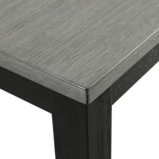 Picket House Furnishings Kona Gray 6PC Dining Set-Table, Four Chairs & Bench