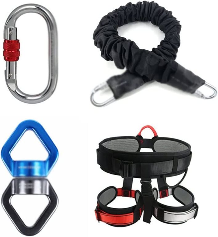 XWWDP Bungee Dance Flying Suspension Rope Aerial Anti-Gravity Yoga Cord Resistance Band Set Workout Fitness Home Gym Equipment