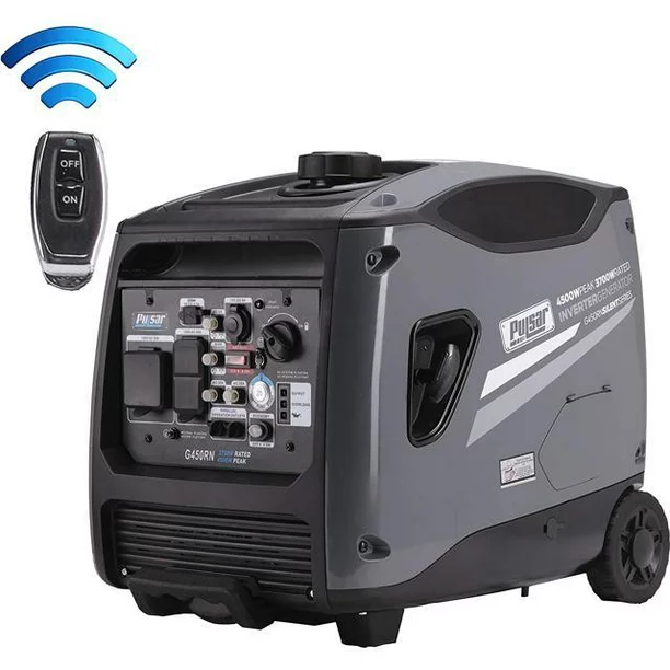 Pulsar Products G450RN, 4500W Portable Quiet Inverter Remote Start & Parallel Capability, CARB Compliant Generator