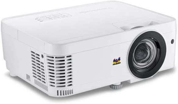 ViewSonic PS600W 3700 Lumens WXGA HDMI Networkable Short Throw Projector for Home and Office 4.5″ x 11.5″ x 9.3″