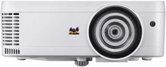 ViewSonic PS600W 3700 Lumens WXGA HDMI Networkable Short Throw Projector for Home and Office 4.5″ x 11.5″ x 9.3″