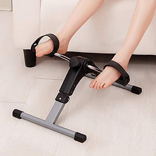 YFDM Portable Pedal Exerciser Leg Fitness Machine Mini Bicycle Sport Gym Equipment Foldable Indoor Fitness Treadmill Stepper