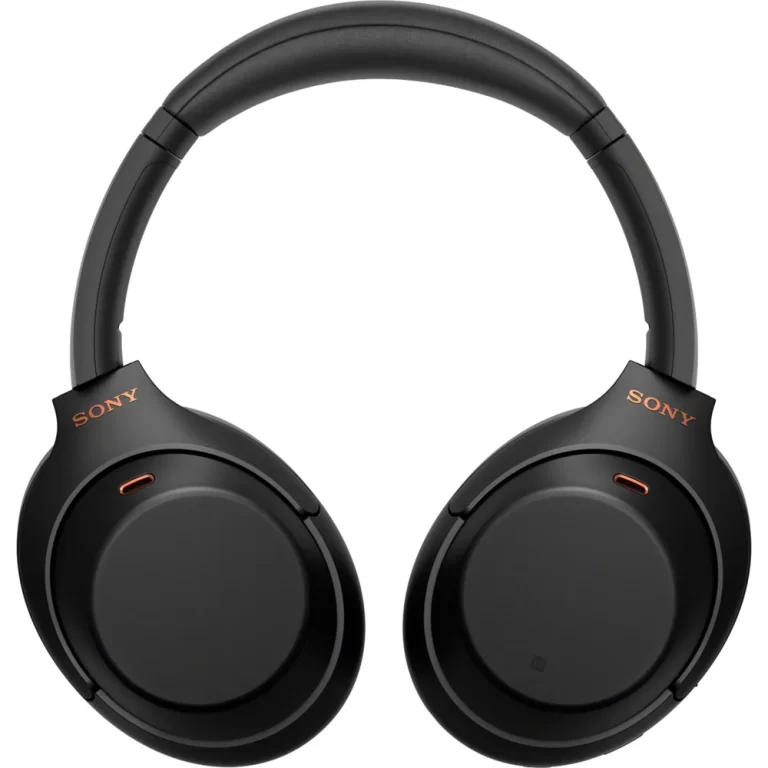 Sony WH-1000XM4 Wireless Industry Leading Noise Cancelling Over-Ear Headphones with Mic for Calls Black WH-1000XM4/B Bundle w/ Case + Deco Gear Power Bank Charger + Gym Bag