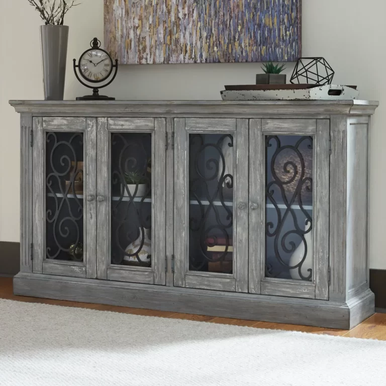 Signature Design by Ashley Mirimyn 4 Glass Door Accent Cabinet