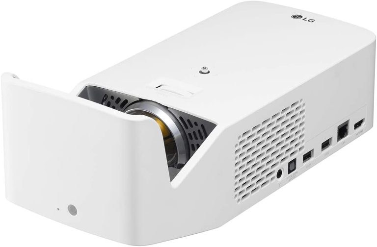 LG HF65LA 100â€ Full HD (1920 x 1080) Home Theater CineBeam Ultra Short Throw Projector, 1000 ANSI Lumen, Bluetooth Sound Out, Wireless Connection – White