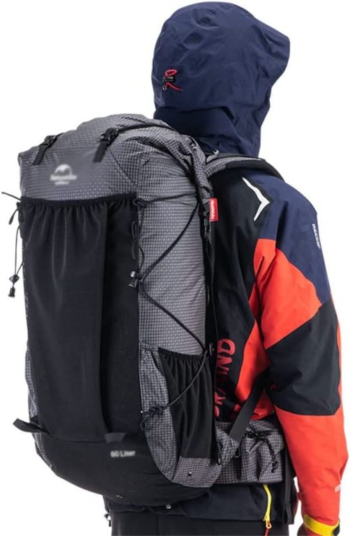 KFJBX Outdoor Bag 40L+5L Ultralight 420D Nylon Waterproof Climbing Backpack Sports Bag Outdoor Hiking Travel Backpack (Color : Blue, Size : 26cm*18cm*56cm)