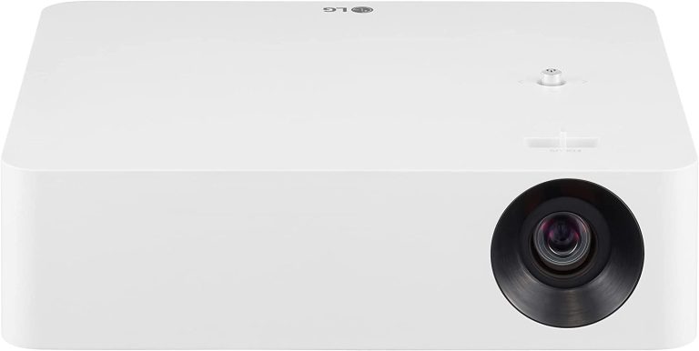 LG PF610P 120â€ Full HD (1920 x 1080) LED Portable Smart Home Theater CineBeam Projector, 1000 ANSI Lumen, Video, Disney+, YouTube, Apple TV and Wireless Mirroring with MiraCast