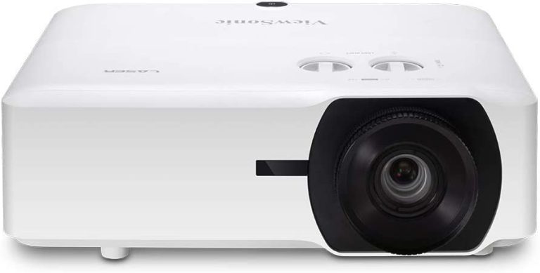 ViewSonic LS850WU 5000 Lumens WUXGA Networkable Laser Projector with One-Wire HDBT 1.6x Optical Zoom Vertical Horizontal Keystone and Lens Shift
