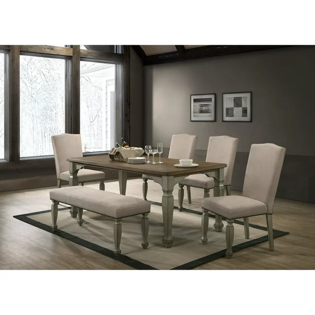 Roundhill Furniture Breda 6 Piece Dining Set