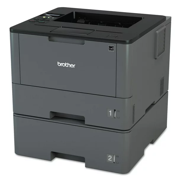 Brother Monochrome Laser Printer, HL-L5200DWT, Duplex Printing, Wireless Networking, Dual Paper Trays, Mobile Printing