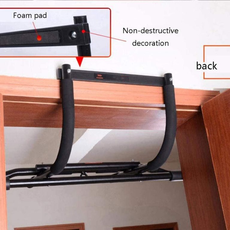 YFDM Indoor Fitness Door Frame Pull Up Bar Wall Chin Up Bar Adjustable Training Horizontal Bar Home Adults Workout Fitness Equipments (Color : D)