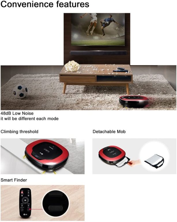 JISAM TRADE LG Roboking Robot Vacuum Cleaner R45RM Suction&Water Mop Self Location Memorizing