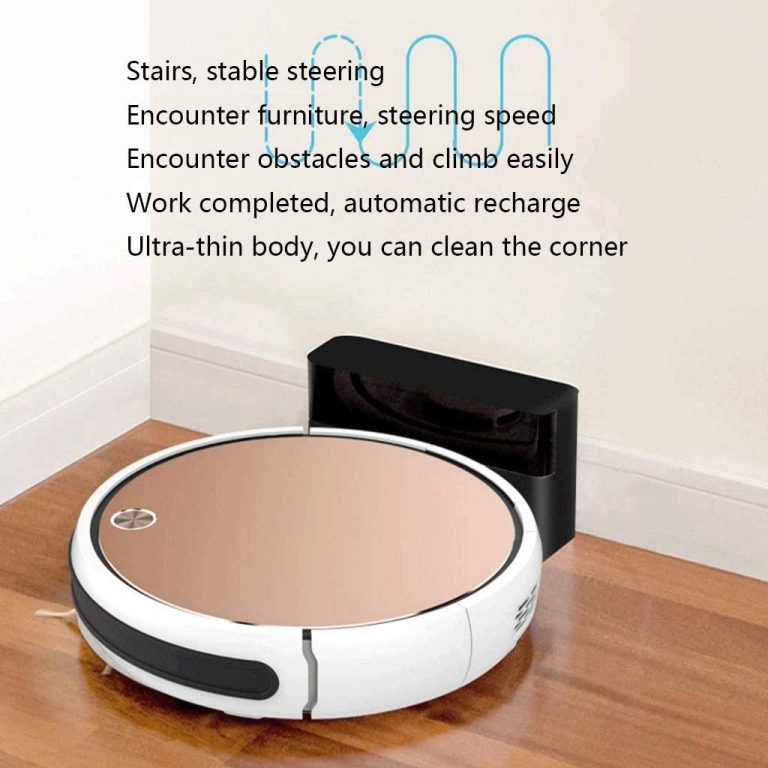 LHLLHL Robot Vacuum Cleaner, Super-Thin, Quiet, Self-Charging Robotic Vacuum Clean