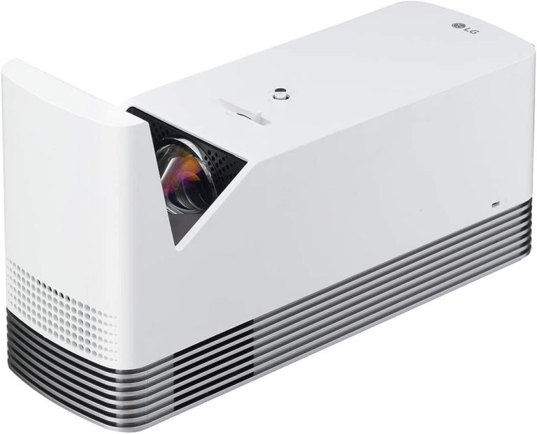 LG CineBeam FHD Projector HF85LA – DLP Ultra Short Throw Laser Home Theater Smart Projector, White