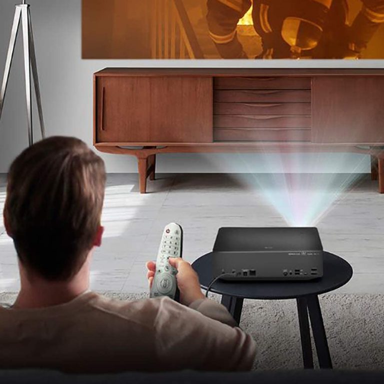 LG CineBeam UHD 4K Projector HU70LAB – DLP Home Theater Smart Projector, Black