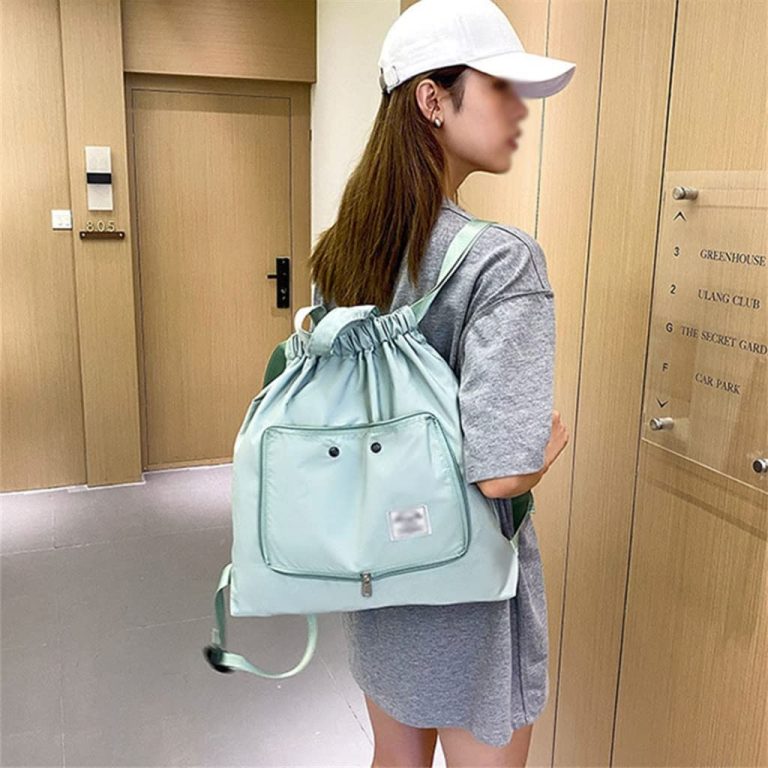 N/A Gym Bag Fitness Training Shoulder Bag Shoes Basketball Luggage Bag Travel Backpack Yoga Tote Sports Bag (Color : Green, Size : 47 * 9 * 45cm)