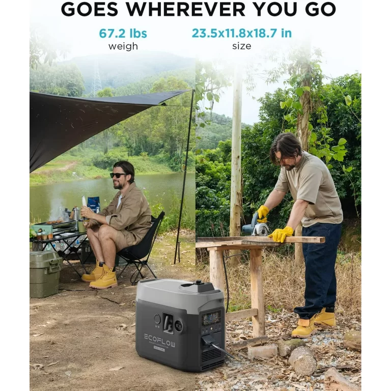 EcoFlow Smart Dual Fuel Generator,Gas/LPG Inverter Generator,Integrates with Delta Pro/Delta Max/DELTA 2,1800W AC Output,for Outdoor Camping,Home Backup,Emergency,RV,