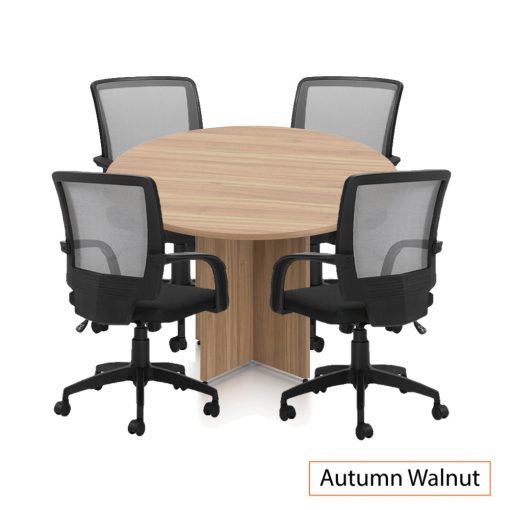 Round Table 48″ with 4 Chairs (G10900B) – Espresso