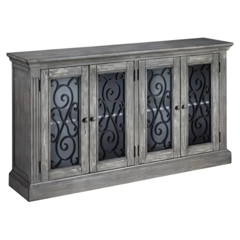 Signature Design by Ashley Mirimyn 4 Glass Door Accent Cabinet