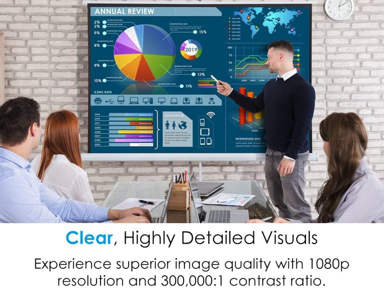 Optoma ZH403 1080p Professional Laser Projector | DuraCore Laser Light Source Up To 30,000 Hours | Crestron Compatible | 4K HDR Input | High Bright 4000 lumens | 2 Year Warranty,White
