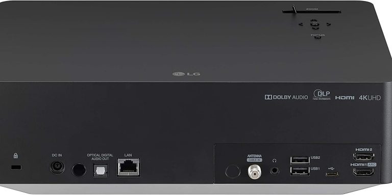 LG CineBeam UHD 4K Projector HU70LAB – DLP Home Theater Smart Projector, Black