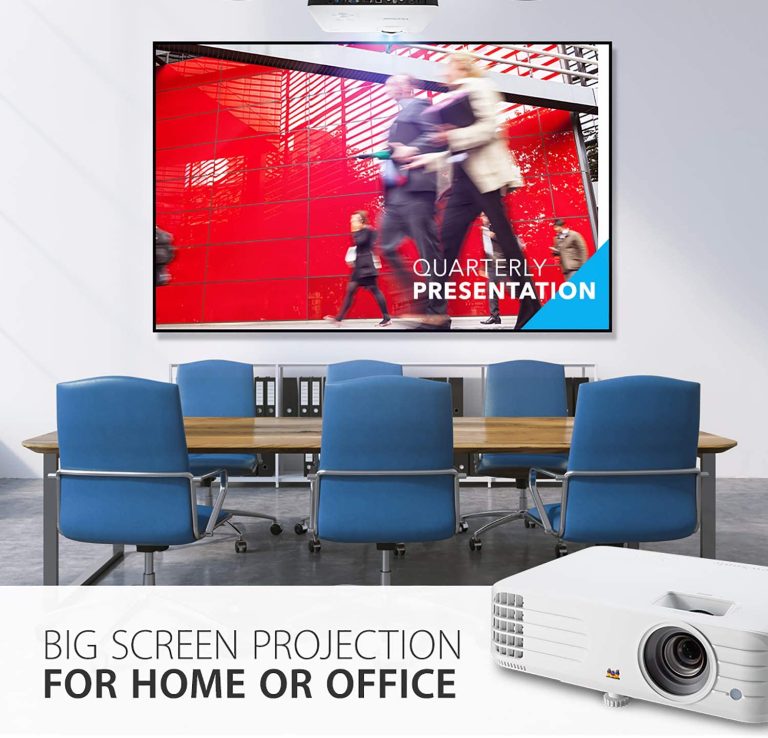 ViewSonic PG706HD 4000 Lumens Full HD 1080p Projector with RJ45 LAN Control Vertical Keystoning and Optical Zoom for Home and Office