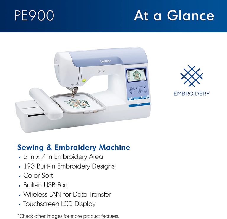 Brother PE900 Embroidery Machine with WLAN