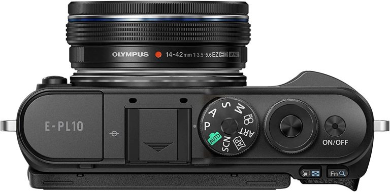 PEN E-PL10 Black Camera Body with Black M.Zuiko Digital 14-42mm F3.5-5.6 EZ Lens
