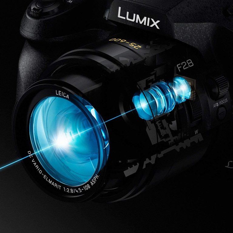 Panasonic LUMIX FZ300 Long Zoom Digital Camera Features 12.1 Megapixel, 1/2.3-Inch Sensor, 4K Video, WiFi, Splash & Dustproof Camera Body, LEICA DC 24X F2.8 Zoom Lens – DMC-FZ300K – (Black) USA