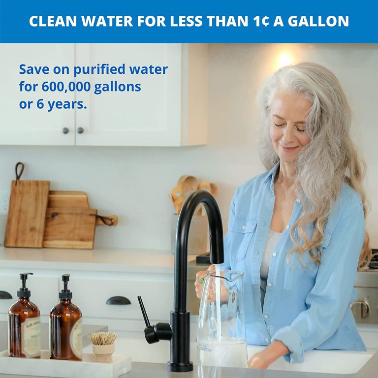 Aquasana Whole House Water Filter System – Carbon & KDF Home Water Filtration – Filters Sediment & 97% Of Chlorine – 600,000 Gl – EQ-600