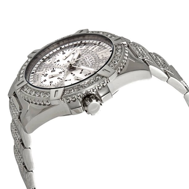 Guess Men’s Frontier U0799G1 Silver Stainless-Steel Quartz Fashion Watch