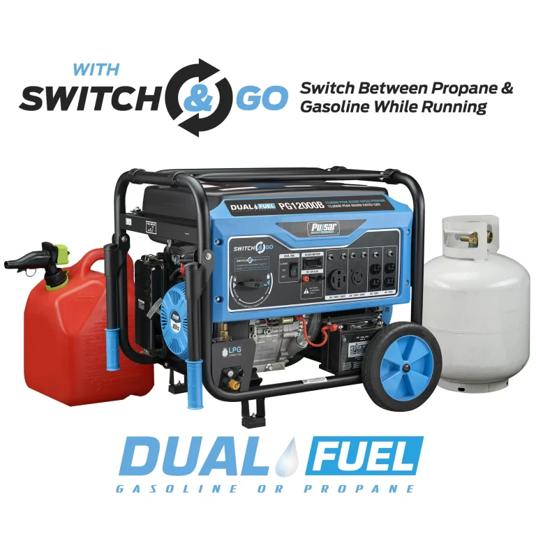 Pulsar 12,000W Dual Fuel Portable Generator with Electric Start â€“ CARB Compliant