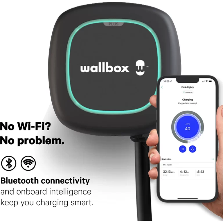 Pulsar Plus Level 2 Electric Vehicle Smart Charger – 48 Amp Hardwired Ultra Compact, WiFi, Bluetooth, Alexa and Google Home – 25 Foot Cable – UL Certified – OCPP Enabled – Indoor/Outdoor – by