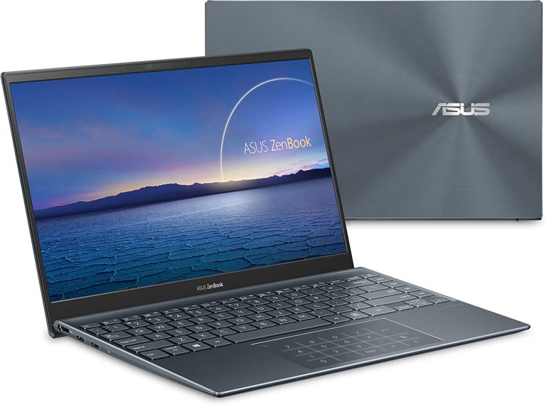 ASUS ZenBook 14 Ultra-Slim Laptop 14â€ FHD Display, AMD Ryzen 9 5900HX CPU, Radeon Vega 7 Graphics, 16GB RAM, 1TB PCIe SSD, NumberPad, Windows 11 Pro, Pine Grey, UM425QA-XH99