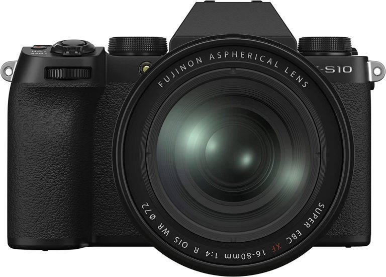 Fujifilm X-S10 Mirrorless Digital Camera XF16-80mm Lens Kit – Black