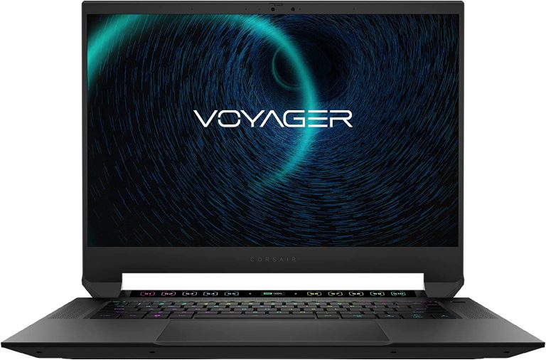 Corsair Voyager a1600 Gaming Laptop (AMD Ryzen R9 6900HS, AMD Radeon RX 6800M, 32GB DDR5, 16″ 2560×1600 240Hz IPS Screen, Cherry MX Ultra-Low Profile Keyswitches, Windows 11 Home Advanced) Black