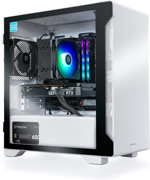 Thermaltake LCGS Glacier i3510 CPU Gaming Desktop (Intel Coreâ„¢ i5-10400F, ToughRam Z-ONE 3600Mhz 16GB RGB Memory, NVIDIA GeForceÂ® RTX 3050, 1TB M.2 NVMe, Win 10 Home) S1GL-B560-350-LCS
